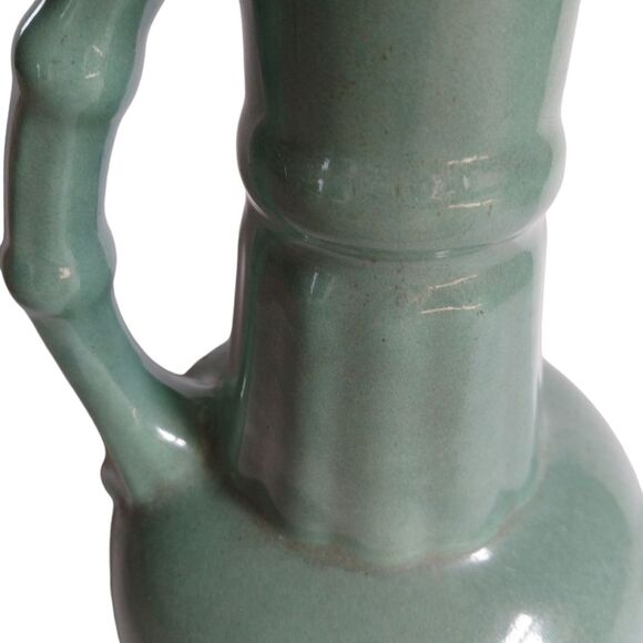 Vintage Camark 1920s Art Deco Pottery Blue Aqua Ceramic Pitcher - Picture 6 of 9